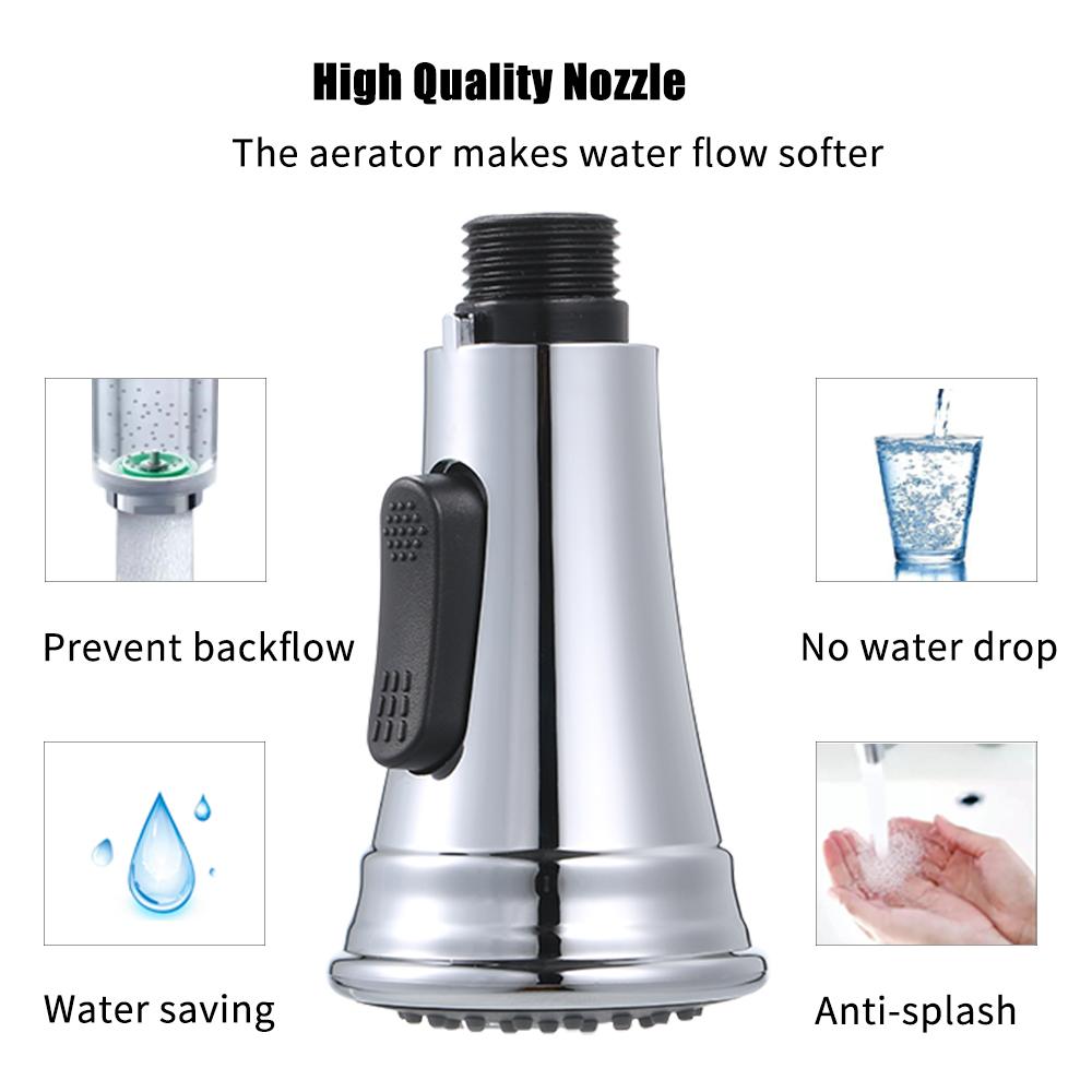 Đầu phun 2 chức năng với van kiểm tra hế đầu vòi của nhà bếp G1 / 2