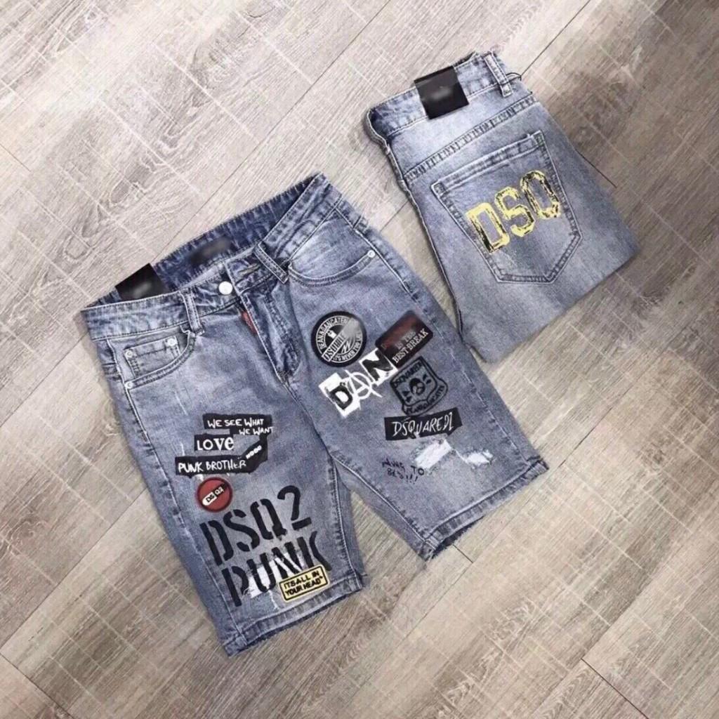 Quần sọt jean nam màu xanh ,Quần đùi màu vàng thời trang cao cấp nam MuradFashion MS133