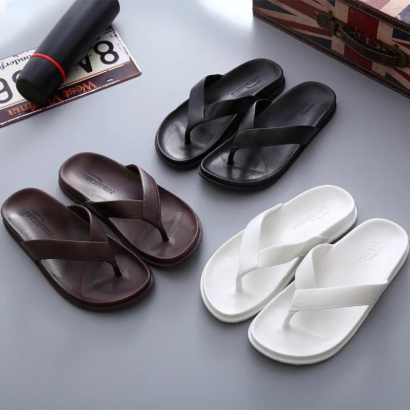 _Dép Kẹp/Dép Đôi Nam Nữ Cao Su Đúc Nguyên Khối ÊM ÁI đủ size đen nâu trắng