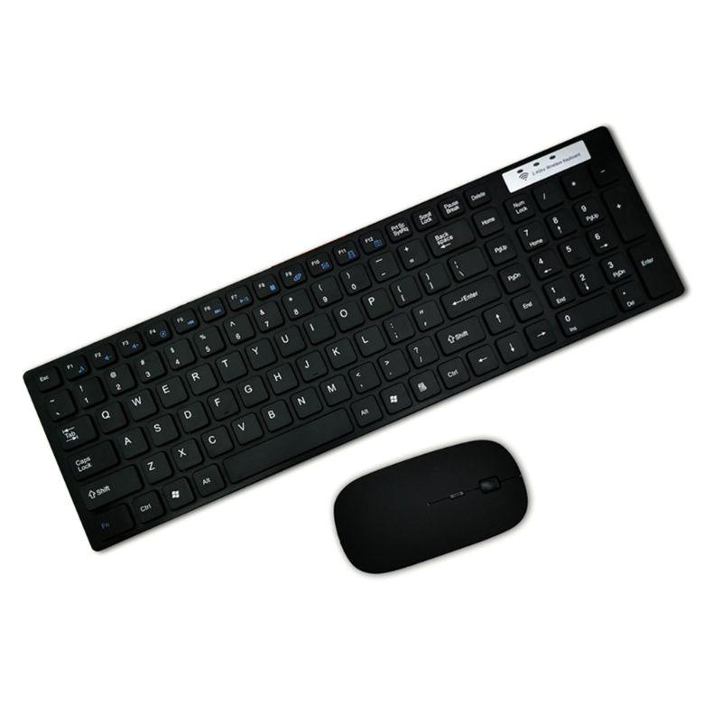 Đa Năng Silicon Siêu Mỏng 2.4G Không Dây Bàn Phím Và Chuột Cho Laptop Máy Tính