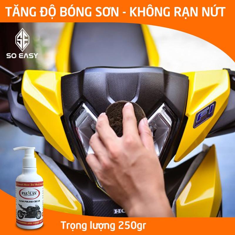 Kem phủ bóng NANO Polish Cream 250g - 550gr dùng đánh bóng xe máy, ô tô, bóng nhựa, da, simili, hạn chế bám bụi