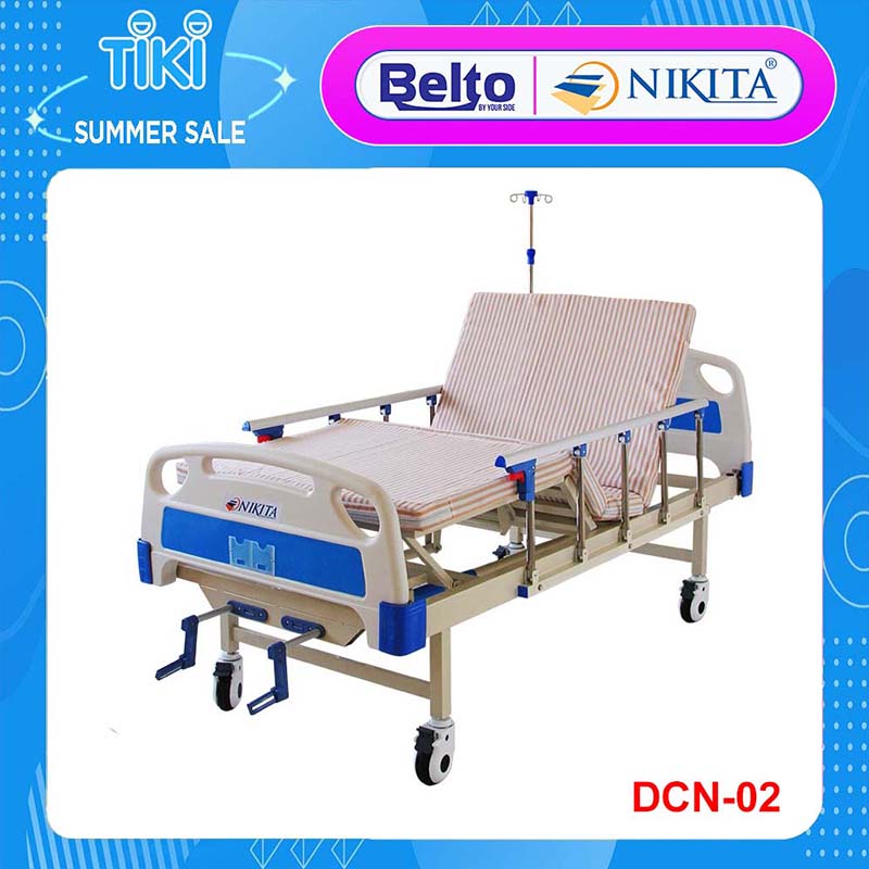 Giường bệnh y tế cao cấp đa chức năng - DCN02 chính hãng NIKITA - Chức năng nâng đầu - Nâng chân
