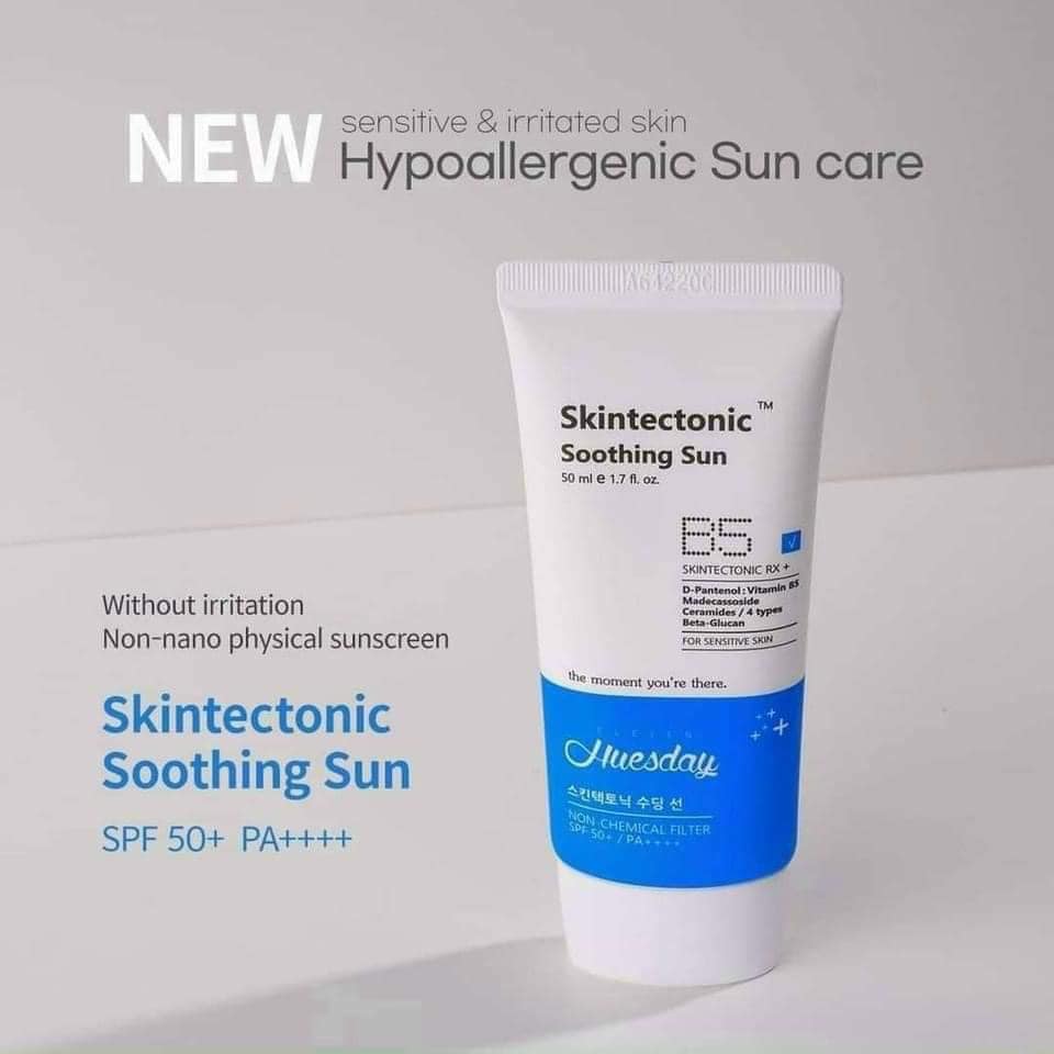 Kem chống nắng vật lý Huesday Hàn Quốc- Eleven Huesday Skintectonic Soothing Sun SPF 50+