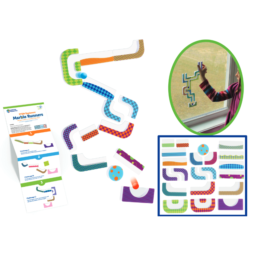 Learning Resources Đồ chơi câu đố STEM - STEM Explorers Marble Runners