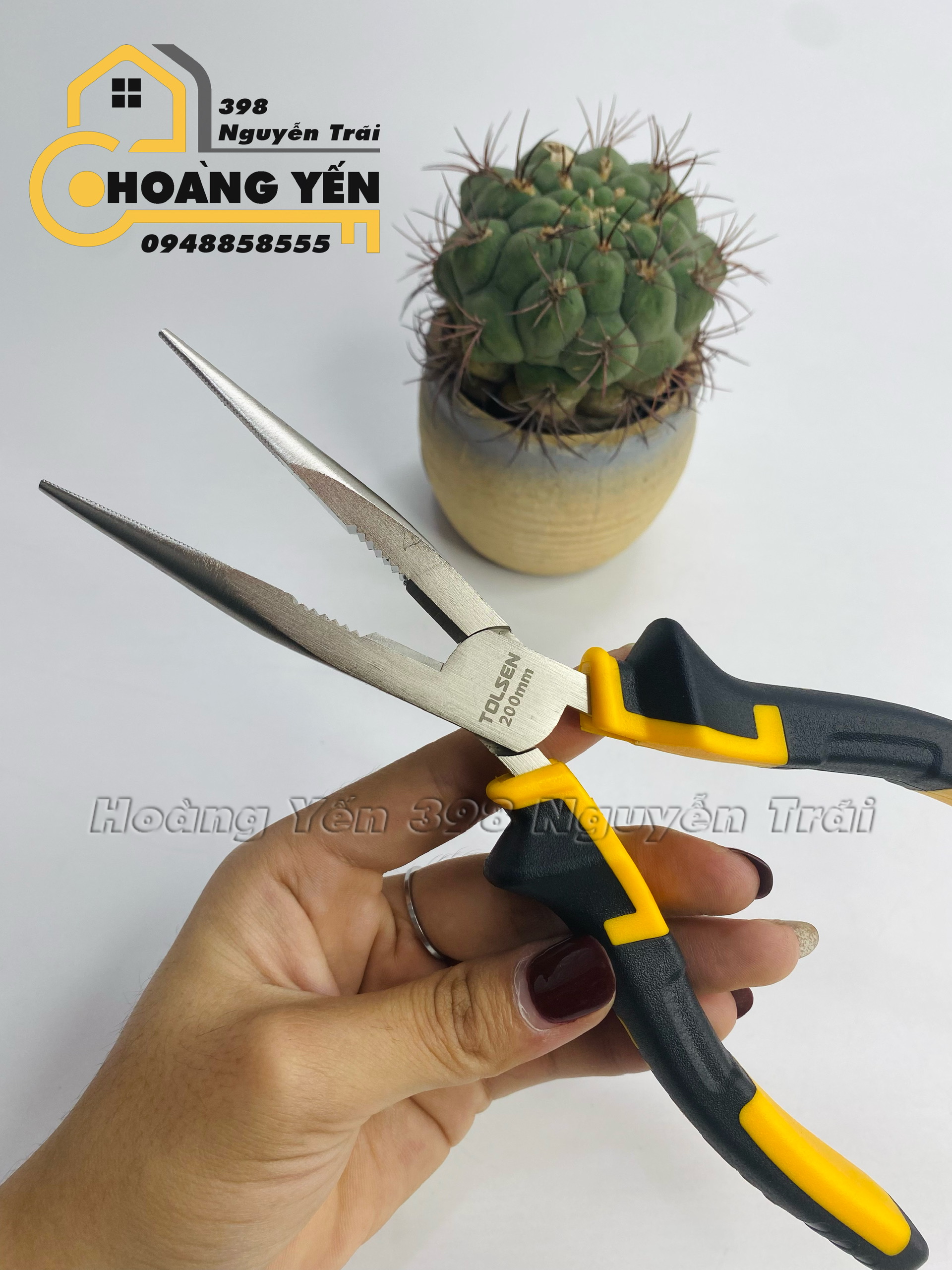 Kìm Mỏ Nhọn TOLSEN 10007 kích thước 8"/200mm, Kìm Mỏ Nhọn