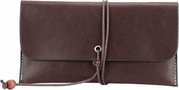 Korean Clutch Drawstring Long Wallet PU Leather