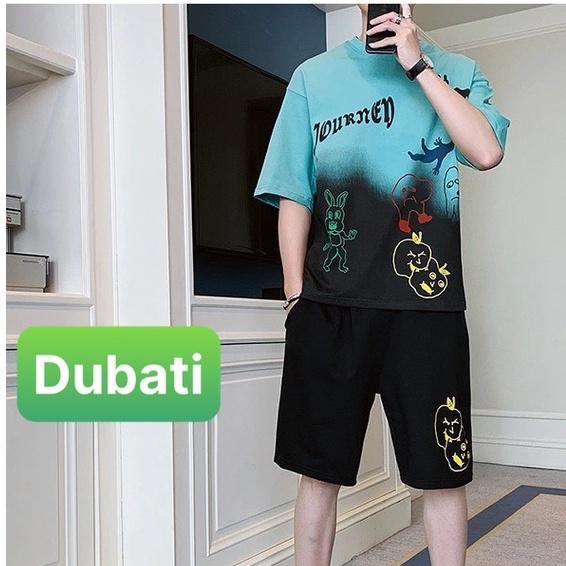 ĐỒ BỘ THỂ THAO NAM CHẾT VẢI COTTON THOÁNG MÁT MA JOYRNEY MẶC Ở NHÀ, ĐI CHƠI- DUBATI FASHION