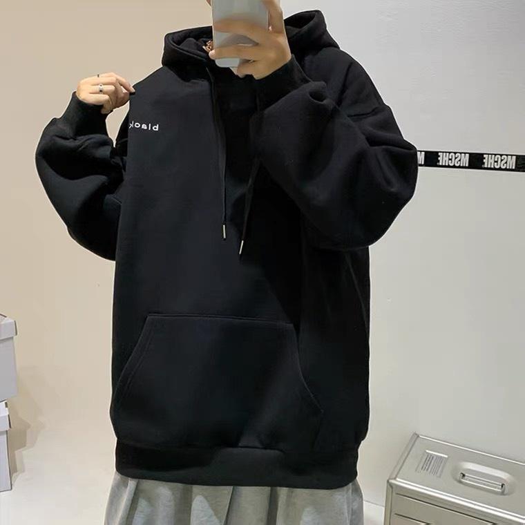 Áo khoác nỉ Hoodie logo Color, chất nỉ đẹp form unisex form rộng mặc rất thoải mái - KNN34 - Đen