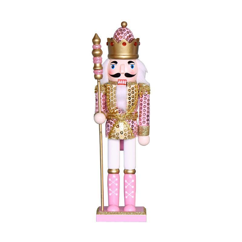 2pcs Cute Nutcracker Puppet Statue Kids Traditional Figurine