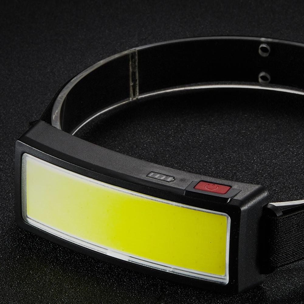 LED Headlamp Flashlights Rechargeable Bright Headlight Portable COB Floodlight Work Light with 3 Light Modes for Camping Running Jogging Fishing