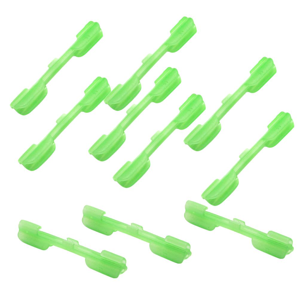 10pcs Fluorescent Glow Stick Clip Fishing Rod Clips Small S