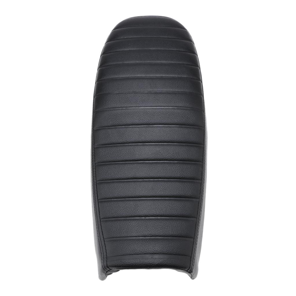 Replacement Saddle Single Seat Seat Bench for Cafe Racer Motorcycle Black