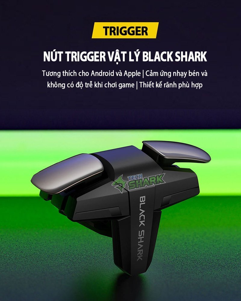 Nút trigger vật lý gaming Black Shark hai khối