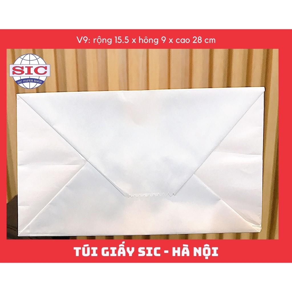 10 CHIẾC TÚI GIẤY KRAFT V9: 15.5x9x28 KHÔNG QUAI ( ẢNH THẬT)