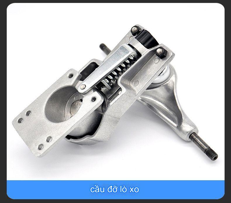 Ván Trượt Thi Đấu Mặt Nhám S7 Trục Lò Xo Xoắn Kép, Xoay 110 Độ, Bánh Xe Cao Su Phát Sáng Chịu Lực 120kg Chính Hãng Đại Nam Sport