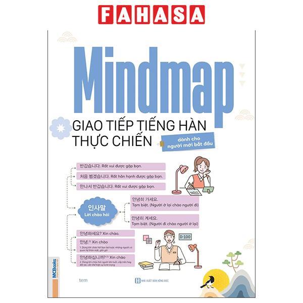 Sách - Mindmap Giao Tiếp Tiếng Hàn Thực Chiến Cho Người Mới Bắt Đầu