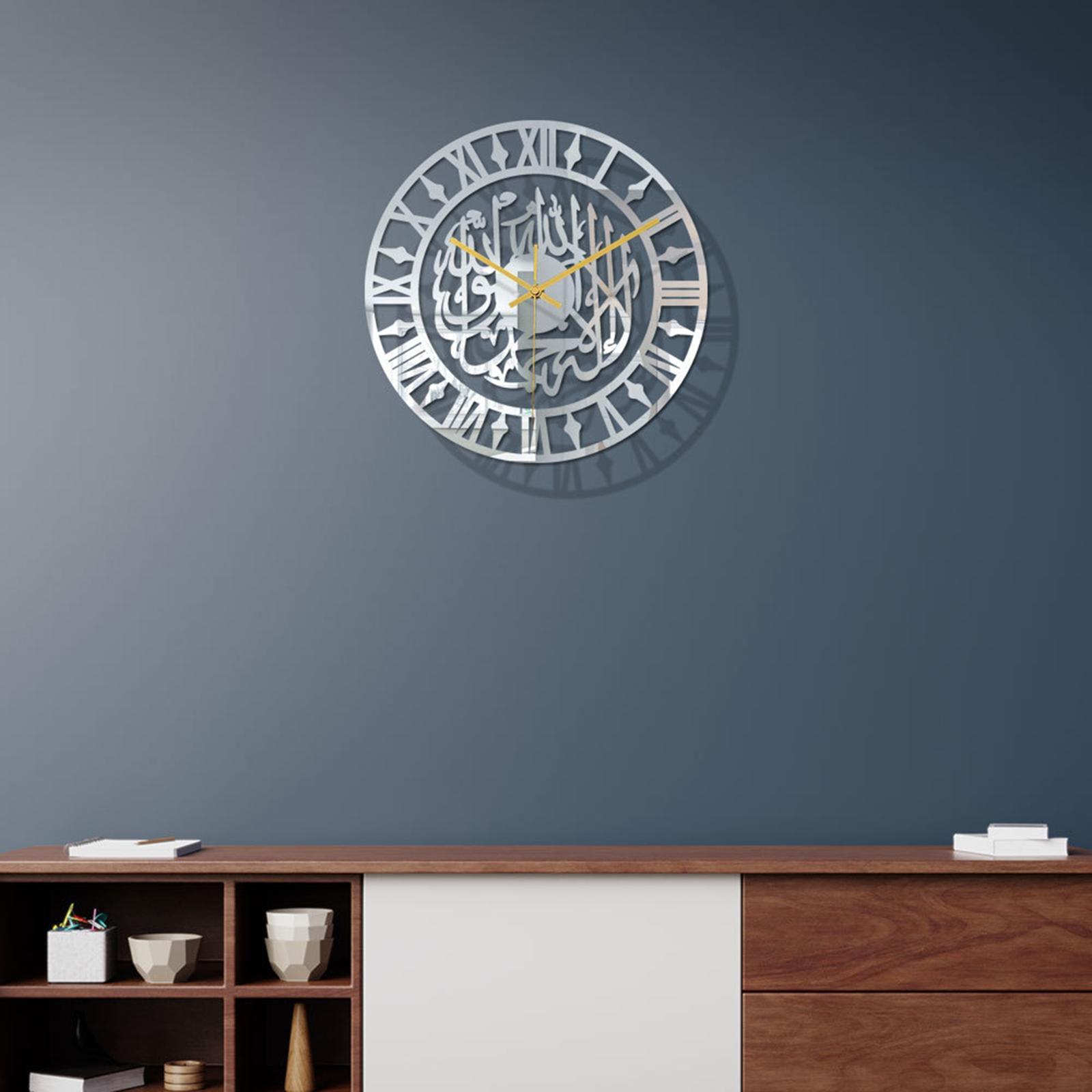 Decorative  Wall Clock 12 inch Art Acrylic Silent Gift Home