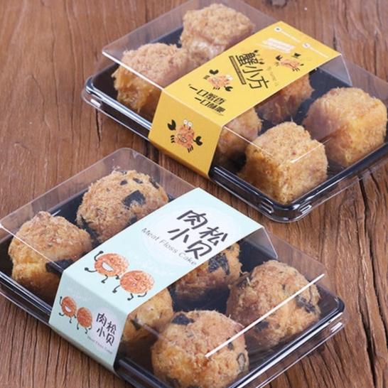 50 Hộp Bánh 6 Ngăn Đựng Bánh Trung Thu - Su Tròn - Mochi - 50g - 75g - CL003