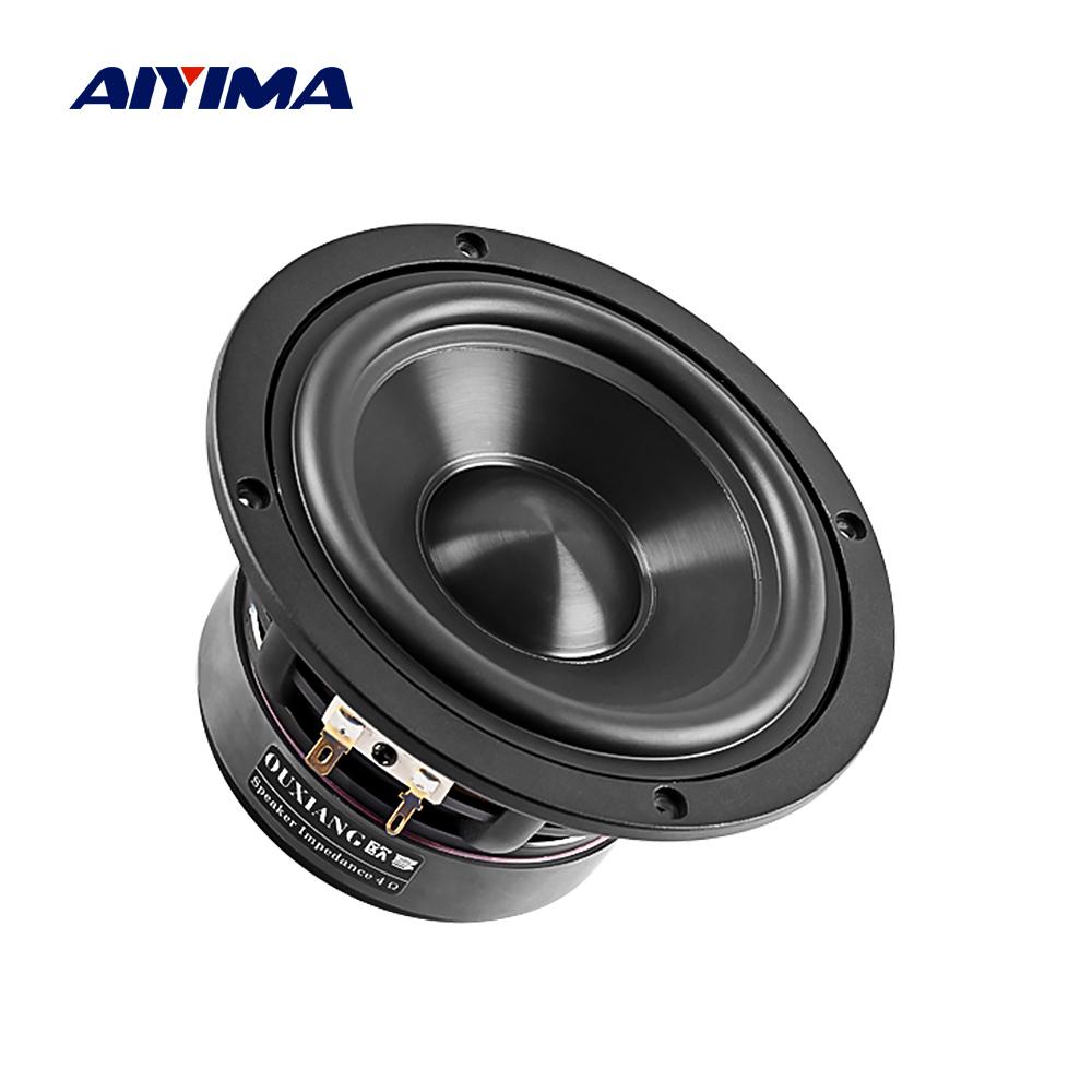 AIYIMA 1PCS 4 inch loa loa loa âm thanh âm thanh 4 8 ohm 50W Bookshelf Home Nhà hát LOUDSPEAKER LOA Color: 8 Ohm Speaker