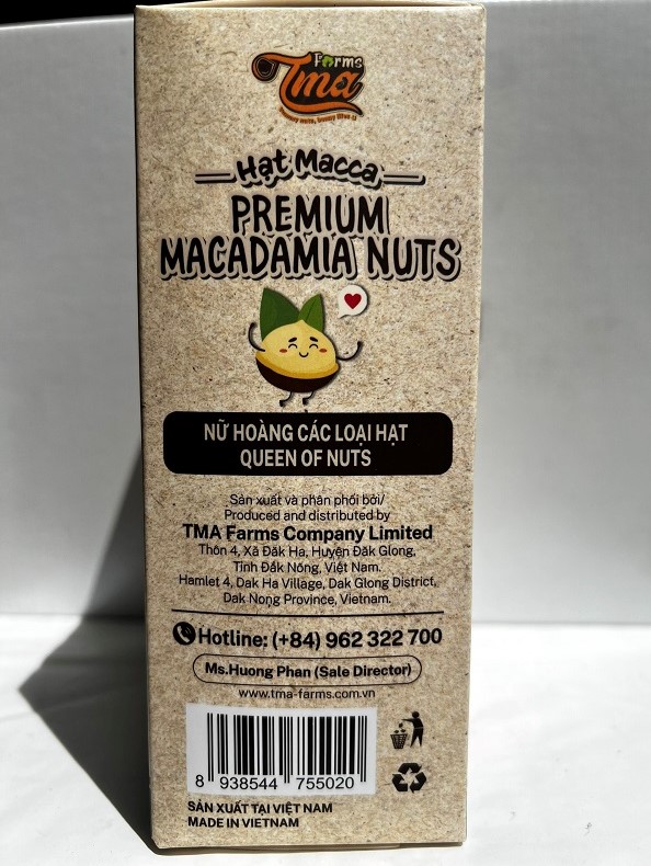 Hạt Mắc ca Maca TMA Farms Rang Tách Tay