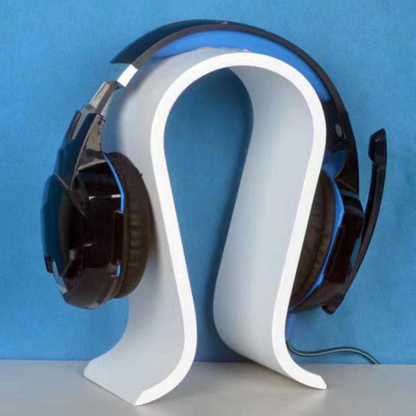 Wooden Headphone Holder Supporting Bar Desk Organizer Headset Display Stand for DJ Headset