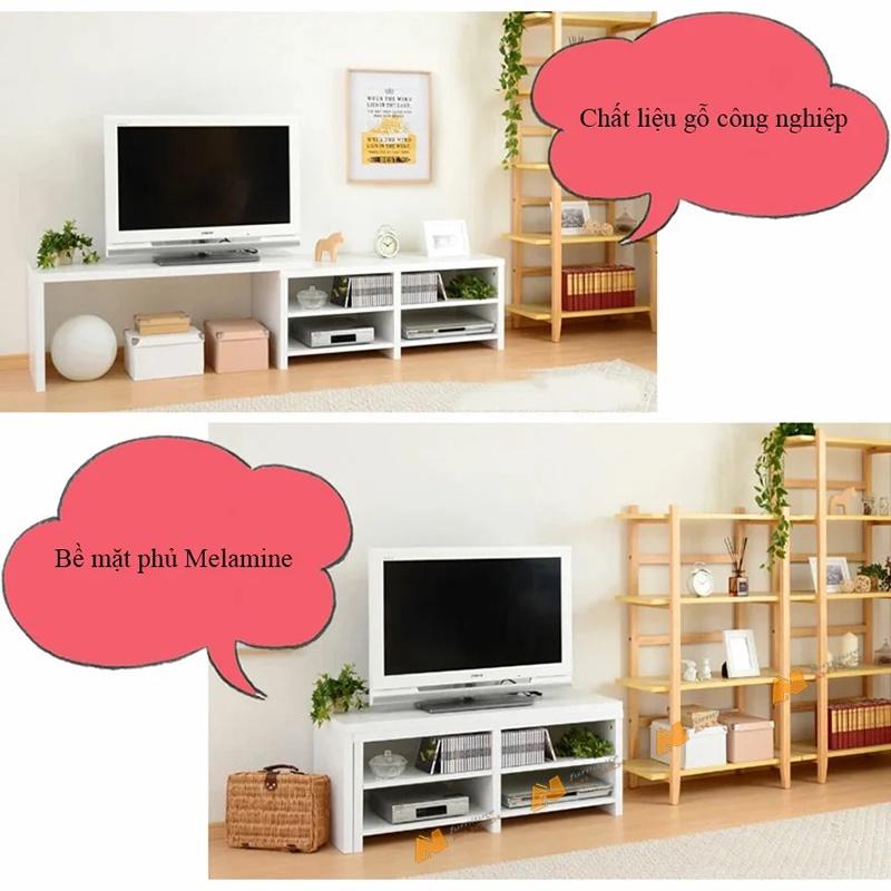 Made in VN Kệ tivi đa năng, kệ để tivi gỗ mdf 17mm công ty Mộc Phát độ bền trên 30 năm AN048