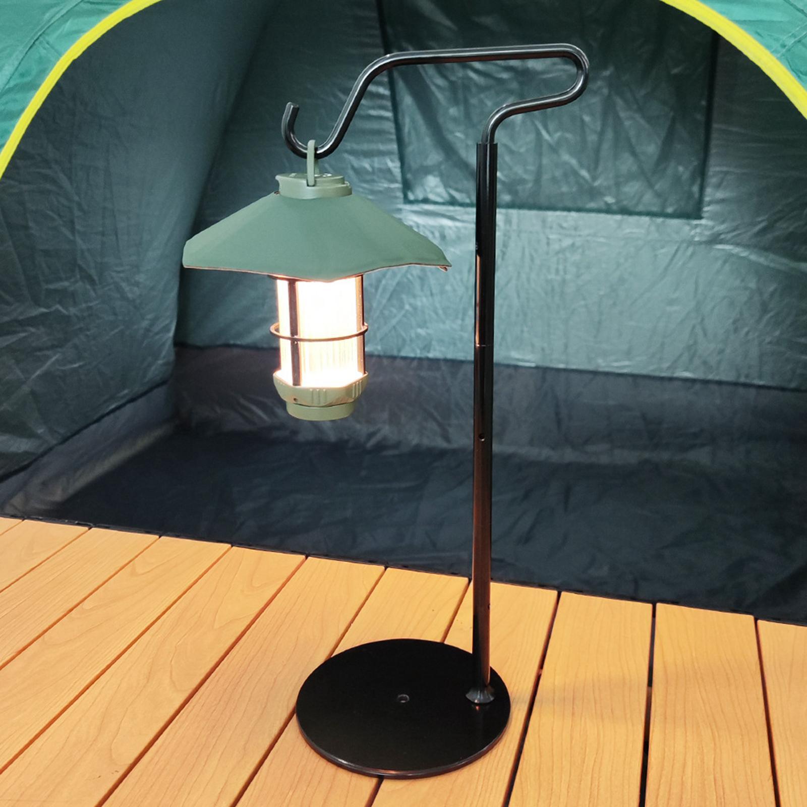 Camping Lantern Stand Hook, Lantern Pole Hanger, Lamp Post Hanger Holder, Aluminum Alloy Camping Light Pole Light Holder for Hiking BBQ Picnic