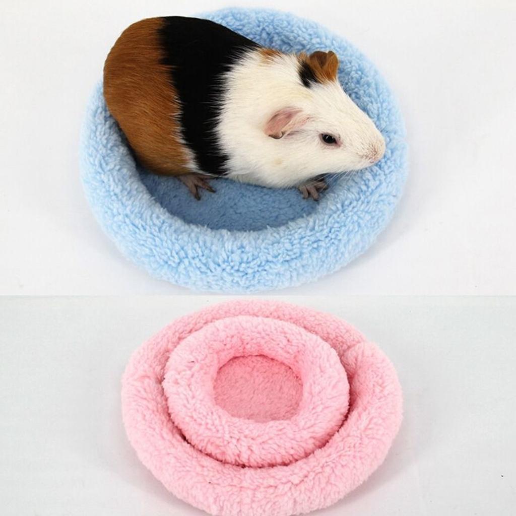 Set of Fleece Hamster Pad Mat Cushion for Guinea Pig Bunnies Small Animal