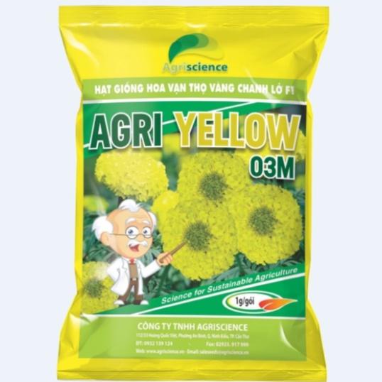 Hạt giống hoa Vạn Thọ vàng chanh Lở F1 - AGRI YELLOW 03M