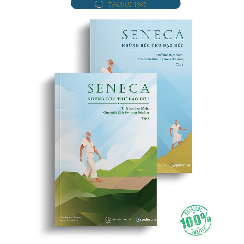 Combo Seneca: Những Bức Thư Đạo Đức (Tập 1 + Tập 2) - Tái bản