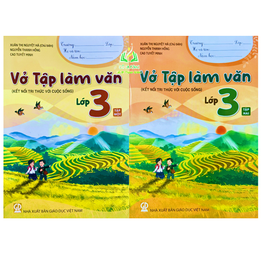 Sách - Combo Vở tập làm văn lớp 3 tập 1+2 (Kết nối tri thức với cuộc sống) (ED)