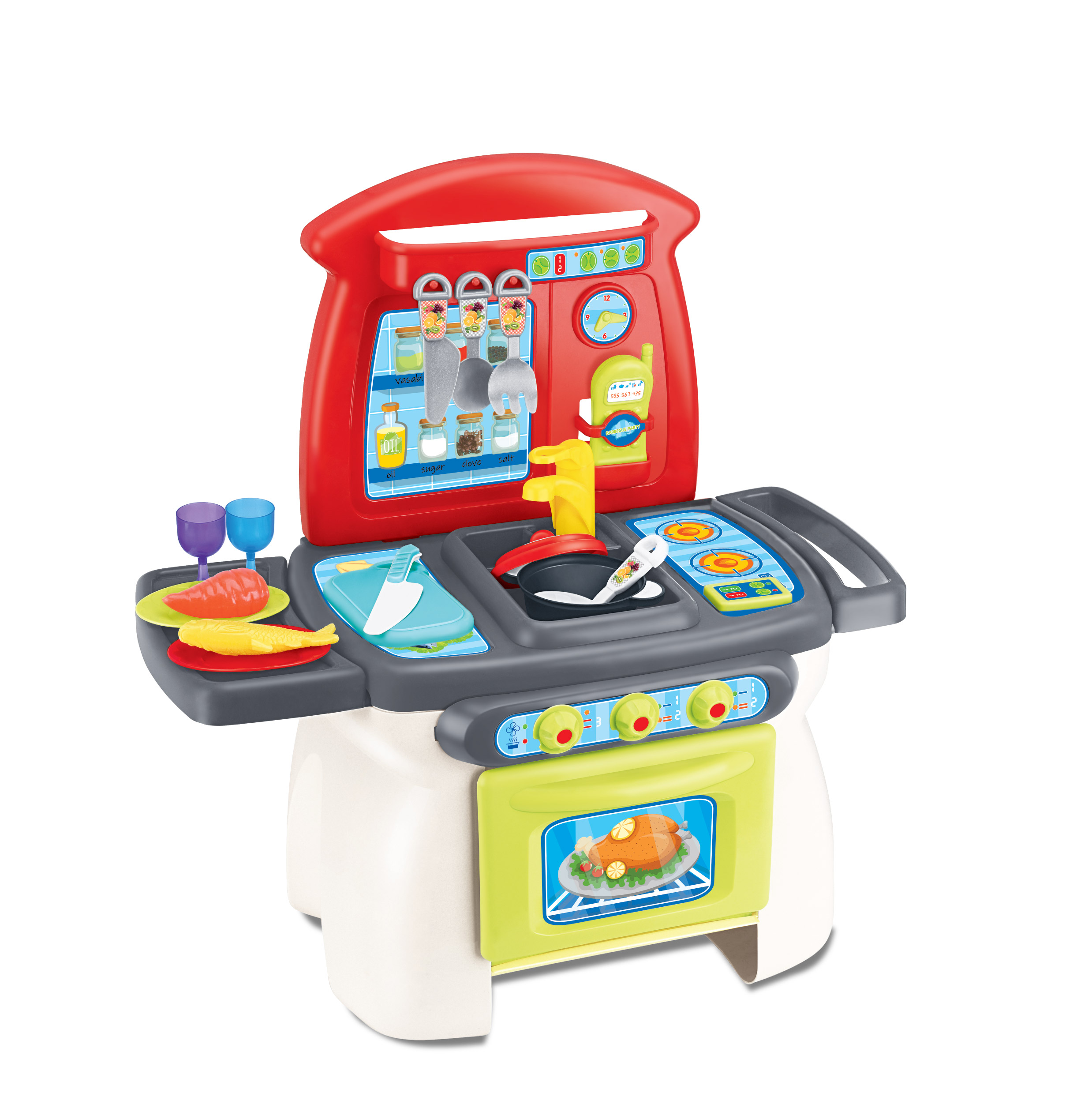 Đồ Chơi Bộ Nấu Ăn Đồ Nướng 31 TOONYKIDS - Đồ Chơi Nhà Bếp Cho Bé - Barbecue Party TN139 [Tặng Kèm Sticker]