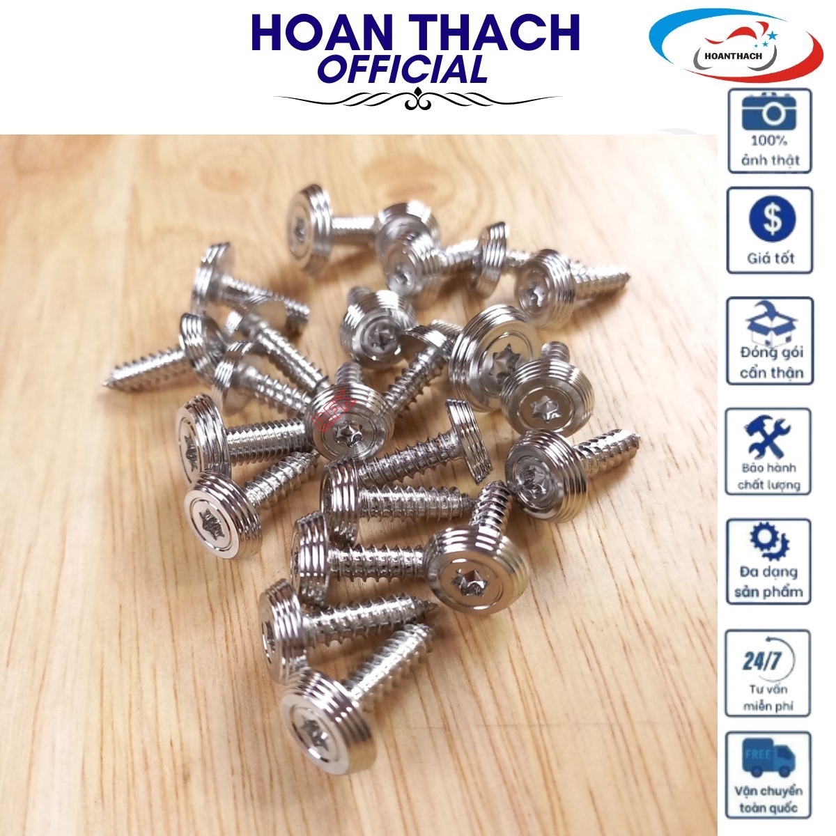 Bộ Ốc Áo Mẫu Thái Inox 304 cho xe máy Sirius FI ( 23 con ), HOANTHACH SP017381