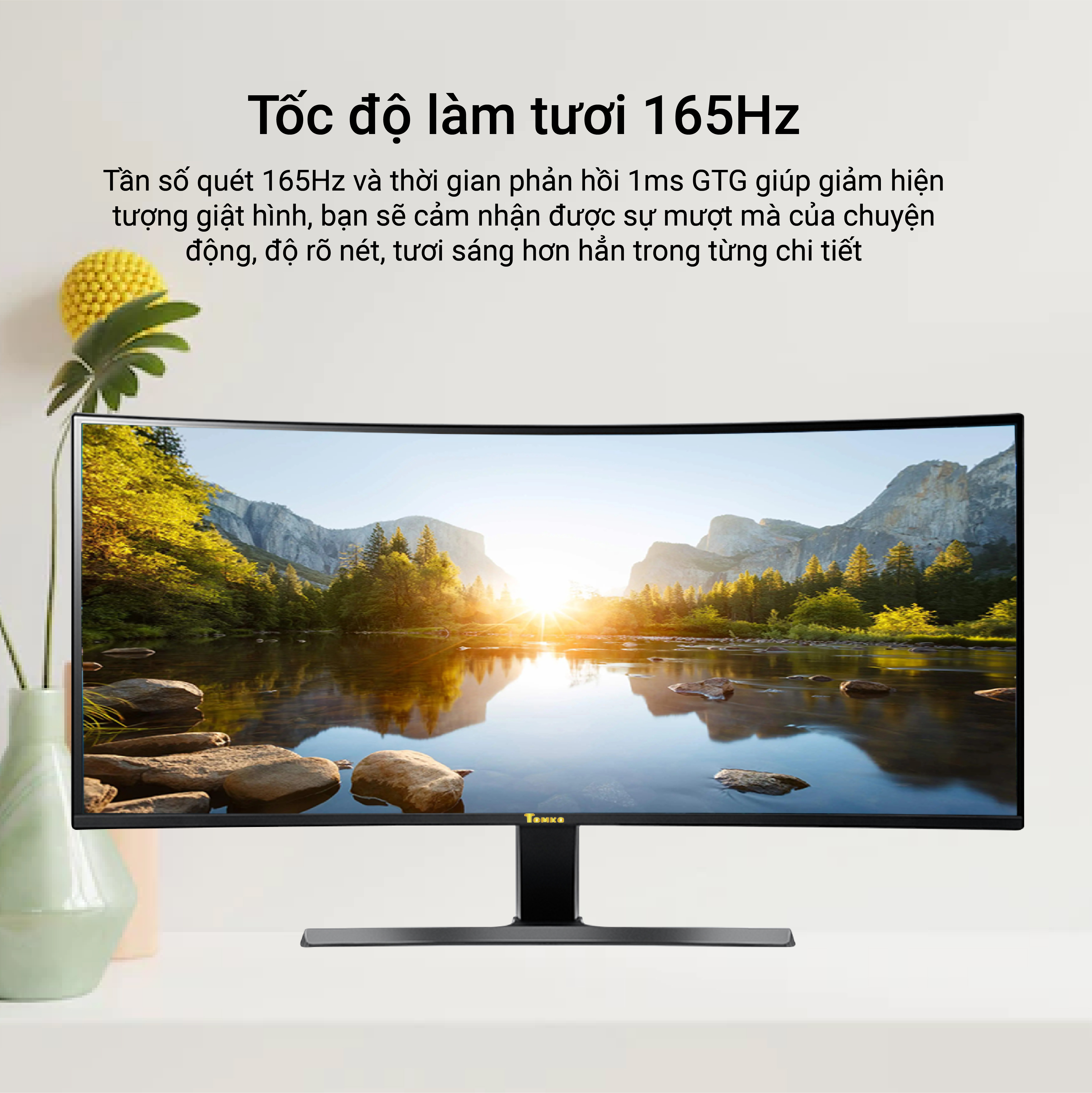 Màn Hình máy tính TOMKO GX389Q 38&quot; 4K 165Hz IPS Radeon FreeSync 1ms - Hàng Chính Hãng