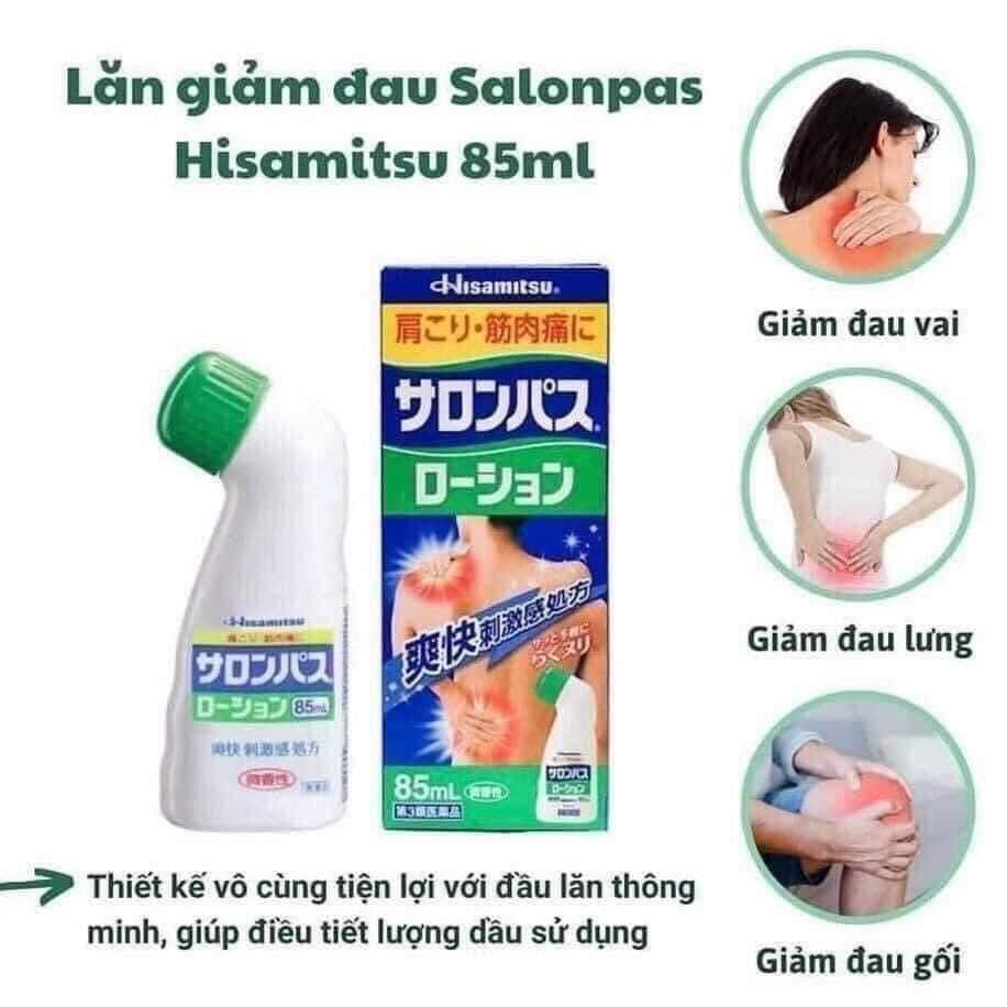 Dầu nóng xoa bóp dạng lăn Hisamitsu Nhật 85ml