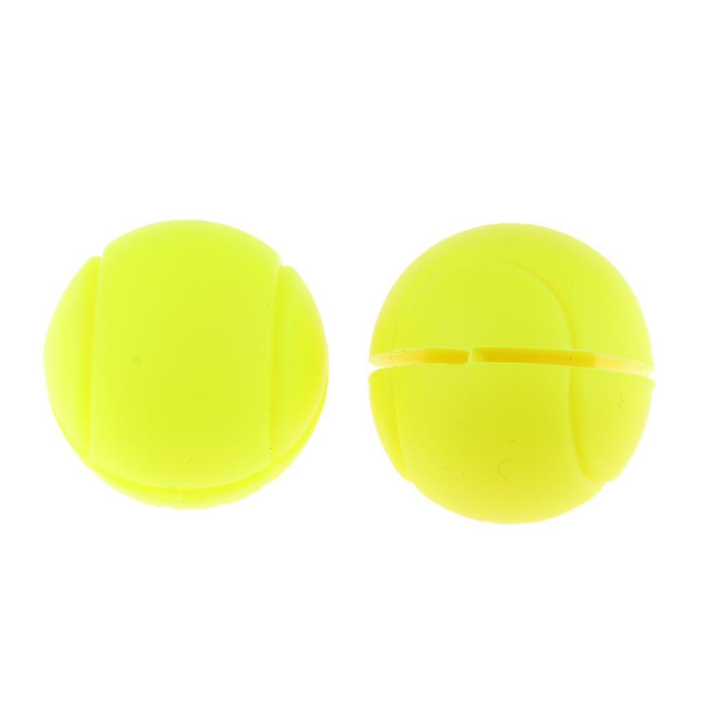 Silicone Tennis Racket Vibration Damper Racquet Shock Absorber Yellow