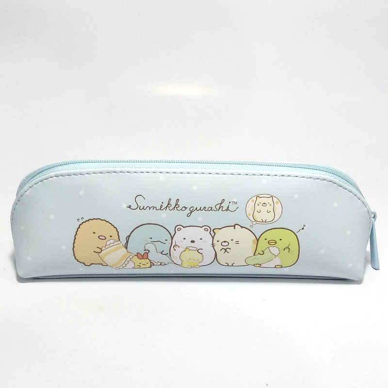 Bóp Viết Banana 3 Sumikko Gurashi - Dây Kéo Màu Xanh