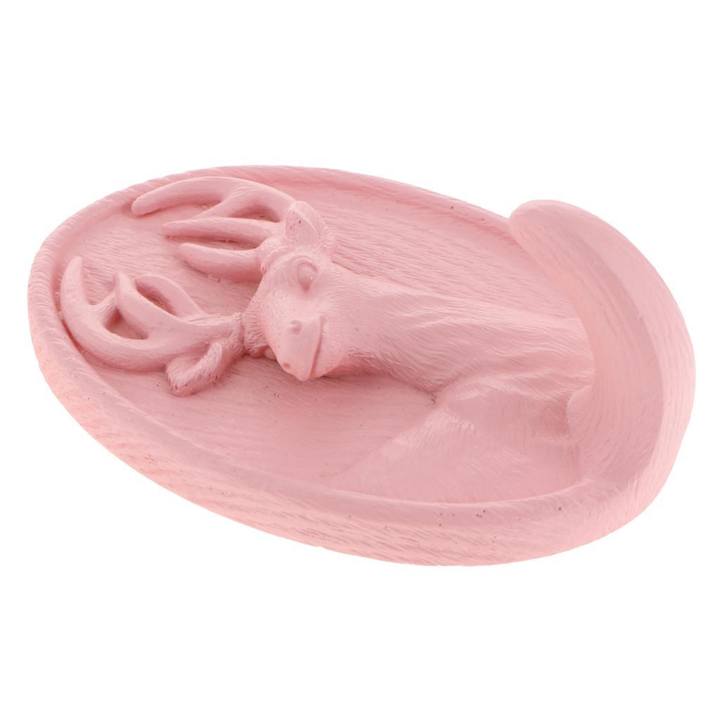 3D Resin Animal Deer Head Self-adhesive Hook Wall Hanger Hooks Rack