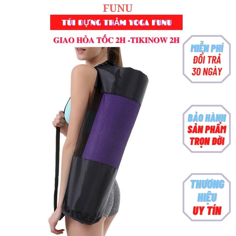 Túi đựng thảm yoga - Hàng chính hãng, giao màu ngẫu nhiên