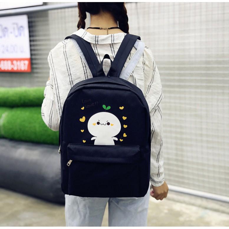 Bộ 3 Món Ba Lô Túi Xách Teen Cao Cấp