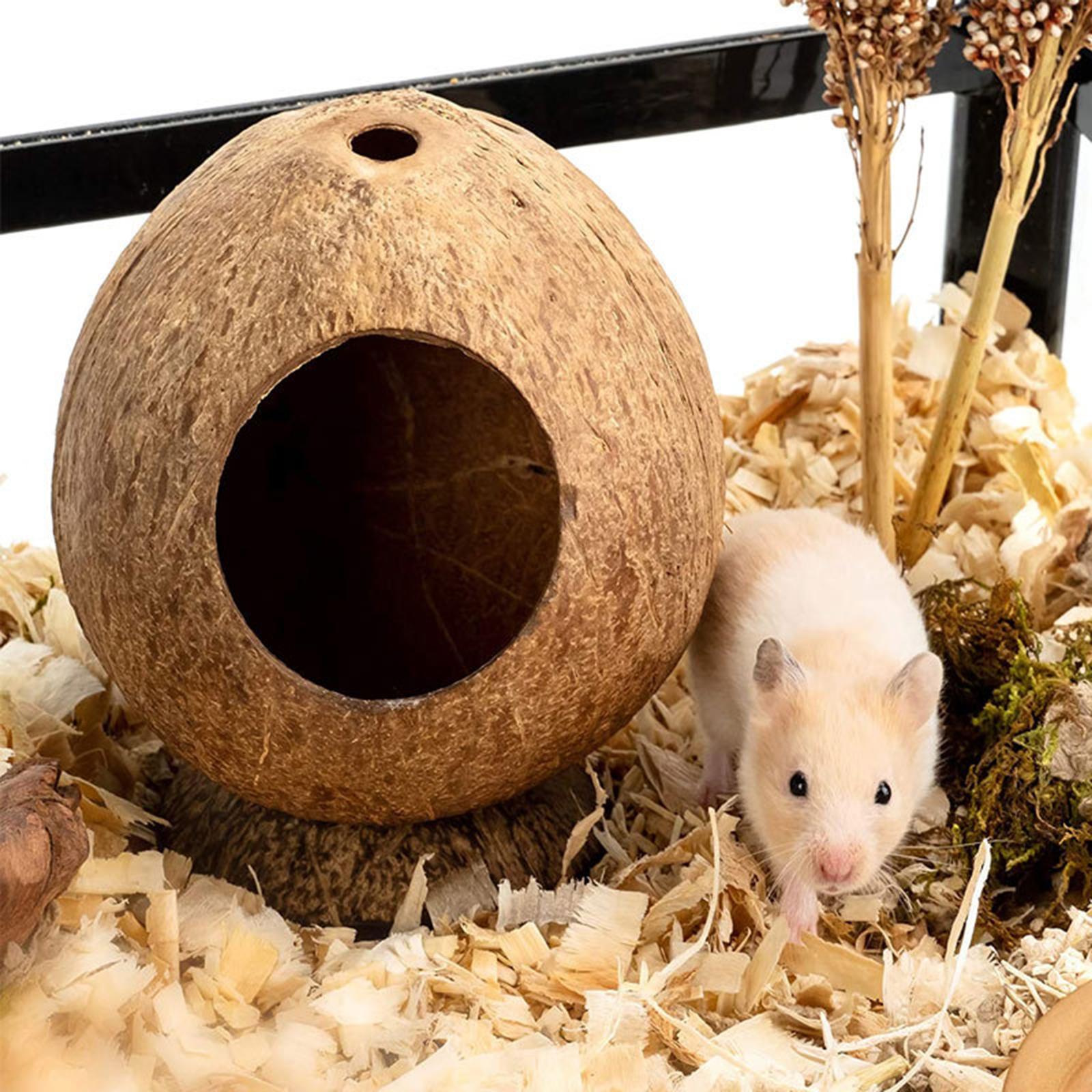 Hamster Cage Pet Hideout Nest Hut Small Animal House Habitat Cave for Rabbit