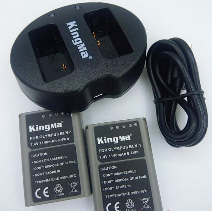 Combo 1 pin 1 sạc Kingma for Olympus BLN-1 - Hàng chính hãng