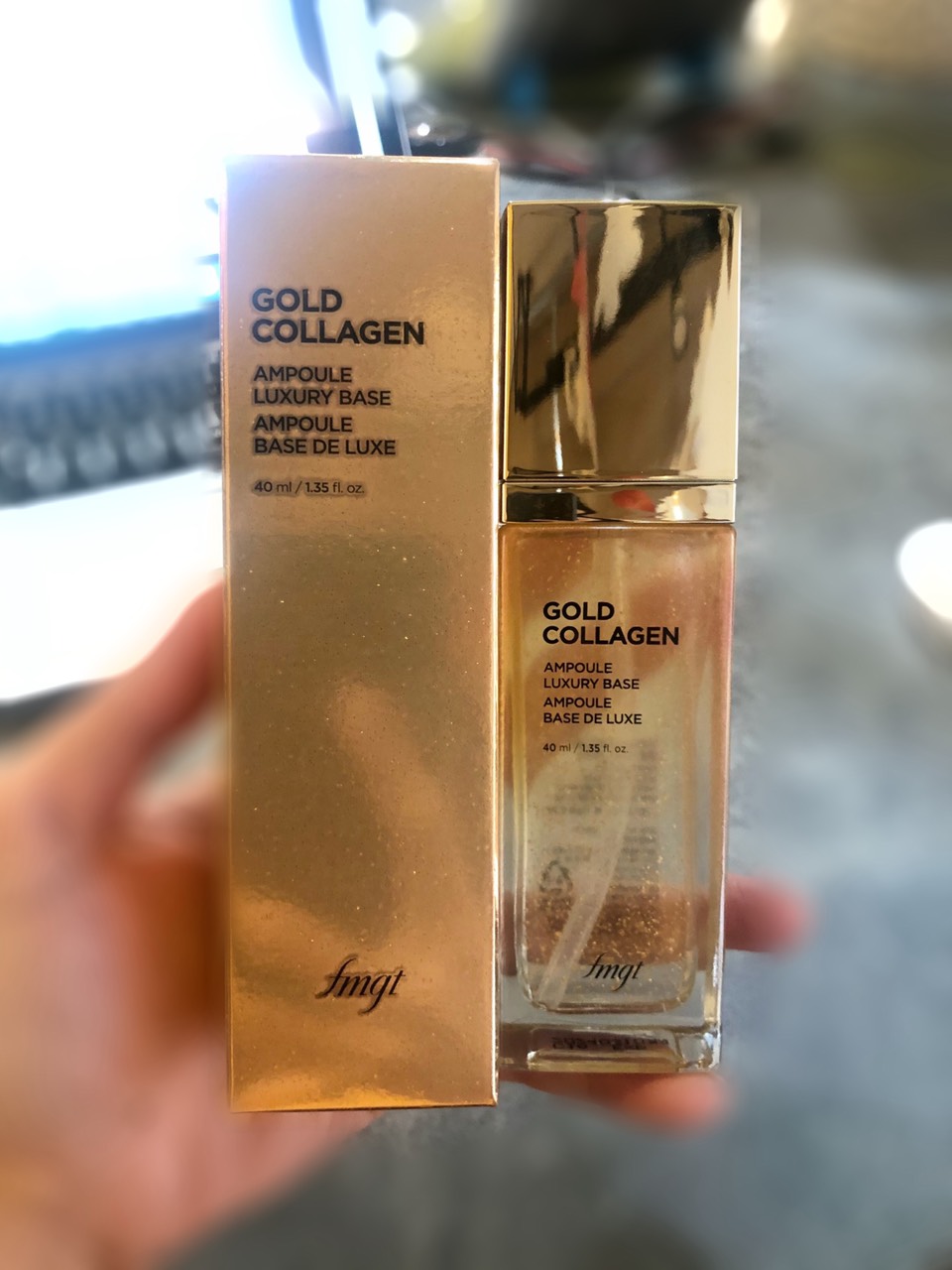 Kem Lót Chống Lão Hóa FMGT Gold Collagen Ampoule Luxury Base 40ml