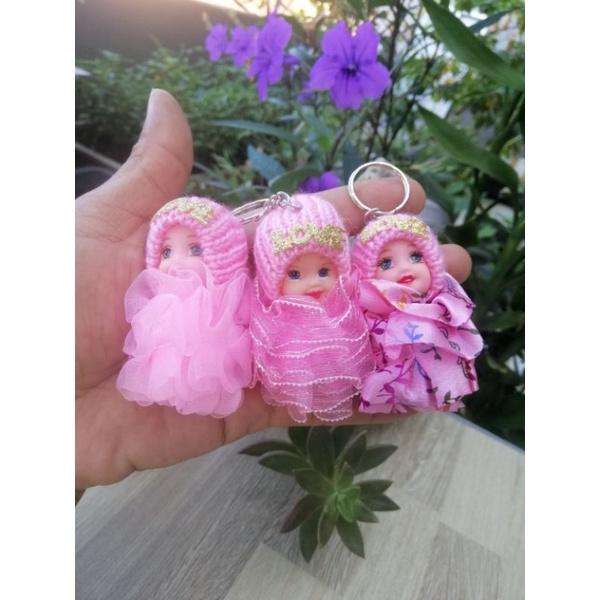MÓC KHÓA BÚP BÊ ĐỘI NÓN LEN CHỮ LOVE