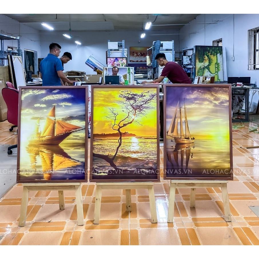 Tranh Canvas Trang Trí Phòng Ngủ Khung Gỗ Tặng Kèm Đinh Chuyên Dụng Treo Tường Dễ Dàng