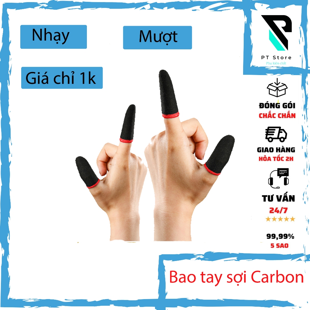 Bao Tay Chơi Game ff, Pubg, Liên Quân - Găng tay chơi game cao cấp chống mồ hôi tay chống trượt co dãn cực tốt - Hàng chính hãng
