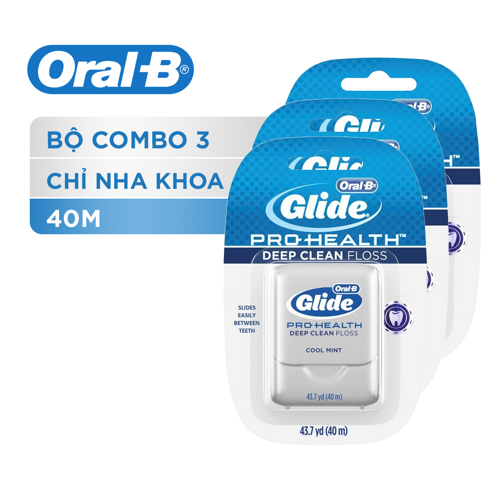 Combo 3 Chỉ Nha Khoa Oral B Glide 40M