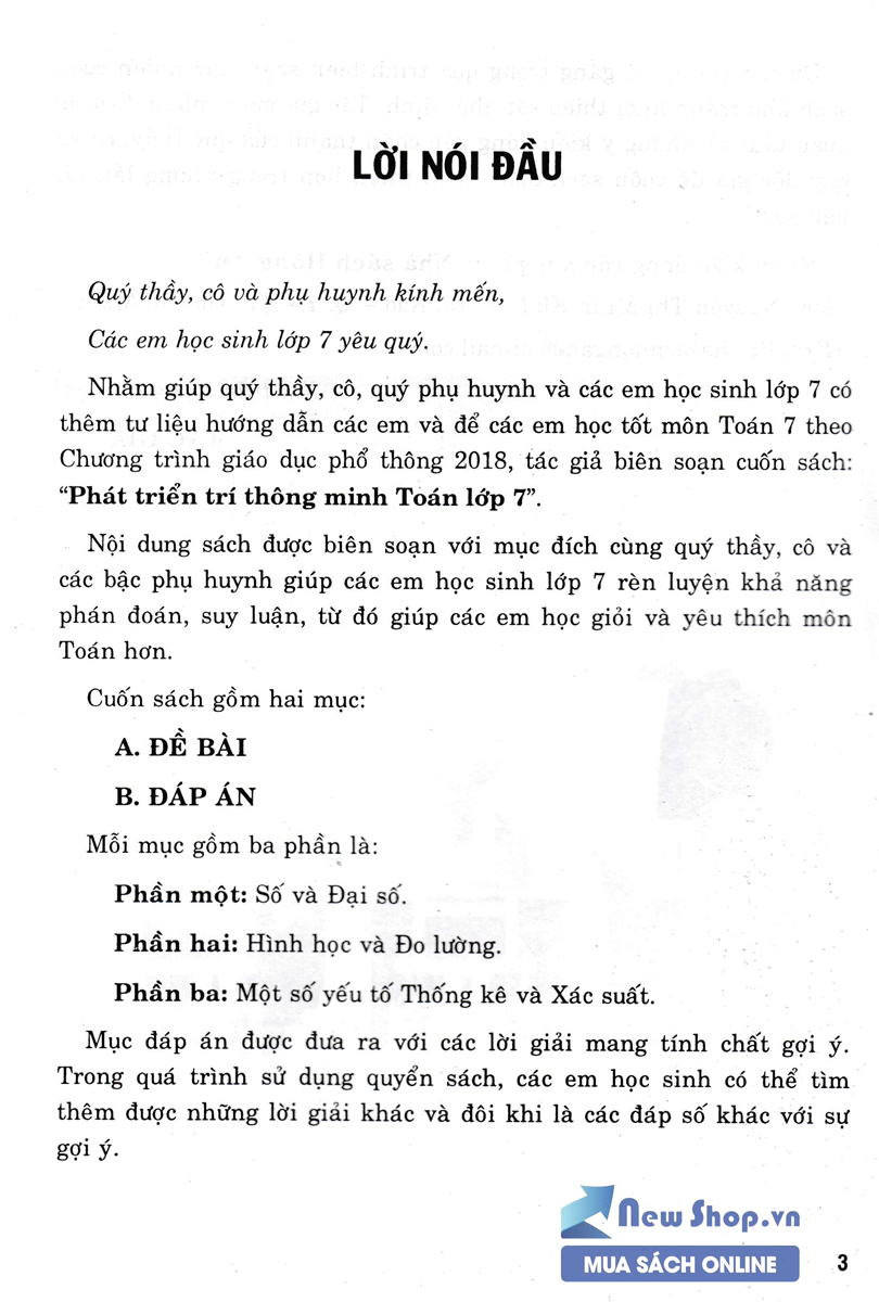 Phát Triển Trí Thông Minh Toán Lớp 7 _HA