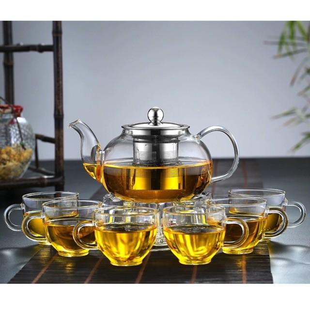 Set ấm chén thuỷ tinh