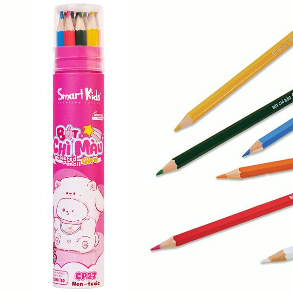 Ống 12 Bút Chì Màu Coco Puff - Smartkids CP27